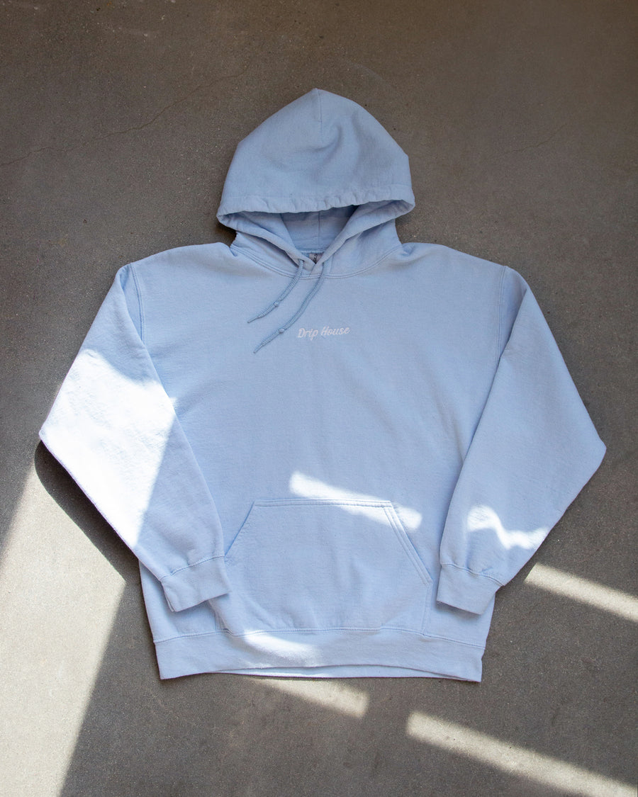 Baby Blue Graphic Hoodie